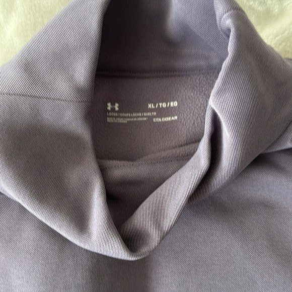 UNDER ARMOUR LOOSE COLD GEAR MOCK NECK PULLOVER W FRONT POCKET. SZ XL - Picture 4 of 4